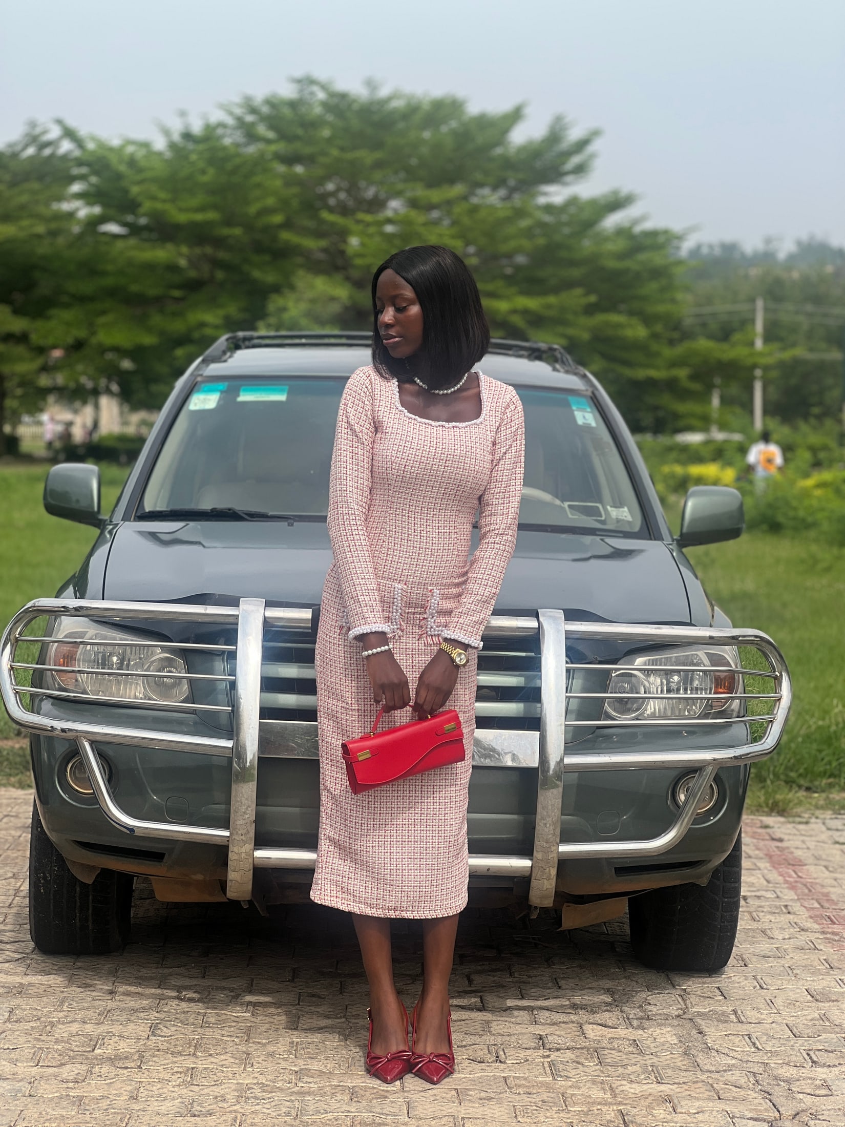 Tweed gown by Styled by Smile
